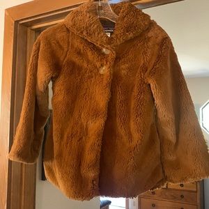 Girls’ Patagonia brown fluffy jacket